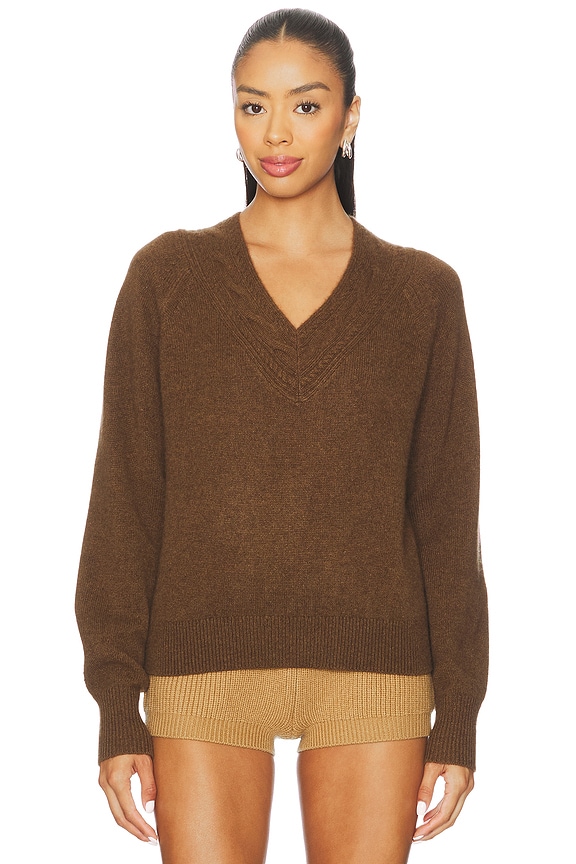 view 2 of 5 PULL V THE VARSITY in Chestnut