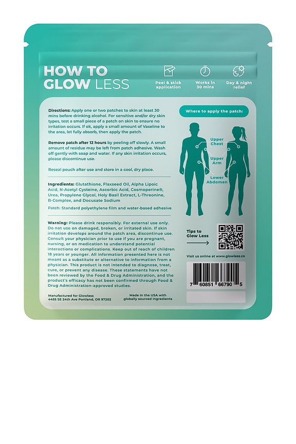 view 2 of 6 Alcohol Flush Patch 6 Pack in 