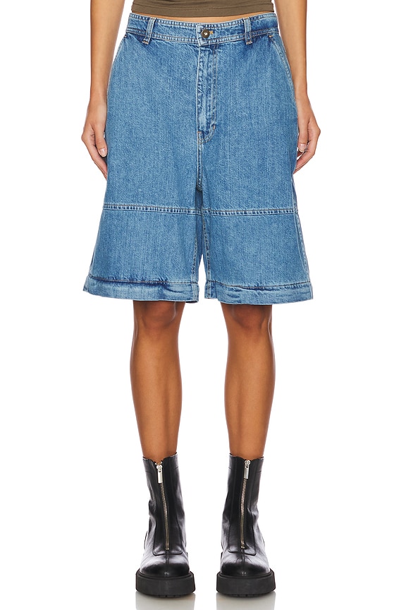 view 2 of 7 Seoul Wide Leg Jeans in Blue Denim