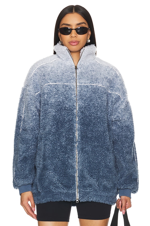 view 2 of 6 Piana Pile Jacket in Light Blue & Dark Blue