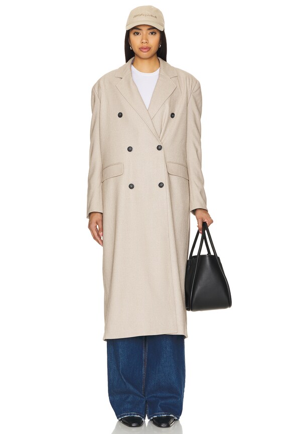 view 2 of 4 The Long Blazer in Creamy Grey