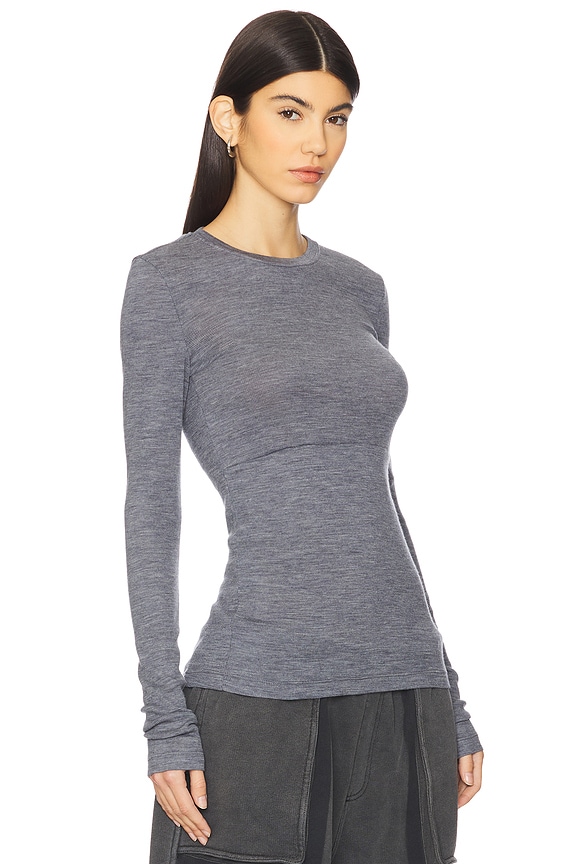 view 2 of 5 Good Long Sleeve in Grey Melange