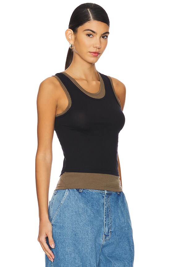 view 2 of 4 Double Shot Top in Black