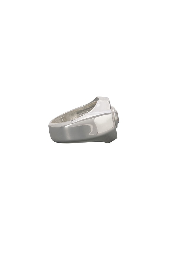 view 2 of 3 Octagon Signet Ring in Silver