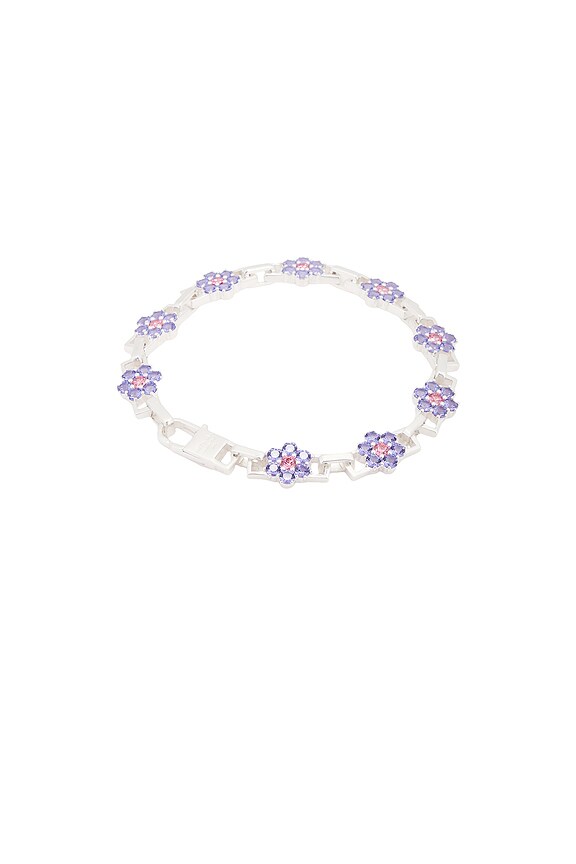 view 2 of 2 Daisy Bracelet in Sterling Silver & Tanzanite