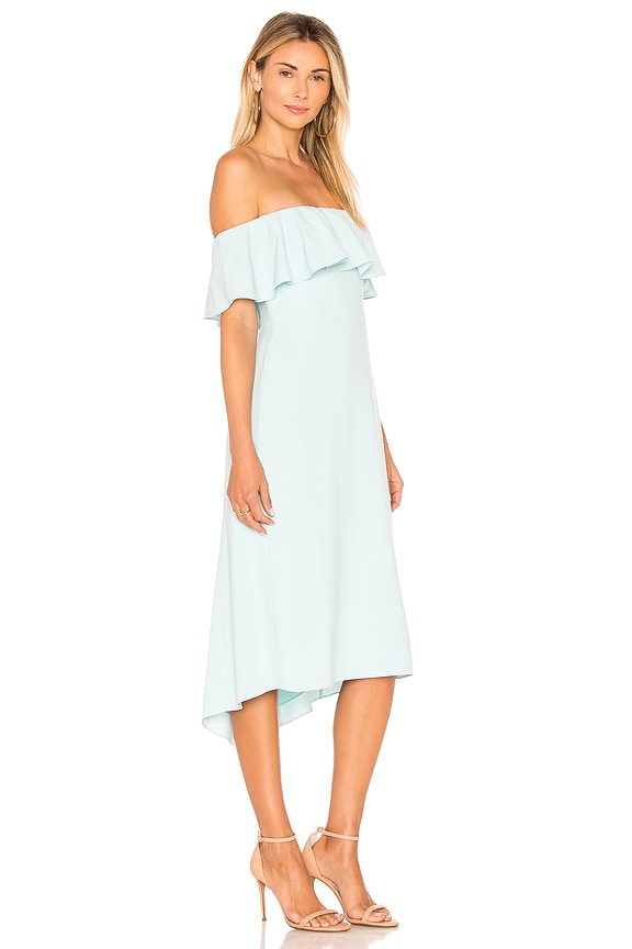 view 2 of 3 Off Shoulder Flounce Detail Dress in Foam