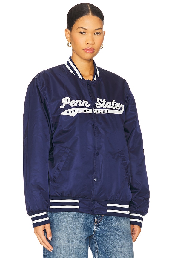 view 2 of 4 University Of Pennsylvania A-games Varsity Jacket in Navy