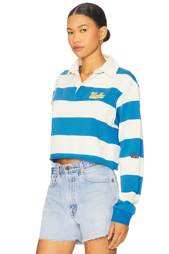 view 2 of 4 UCLA Rugby Polo Top in UCLA Blue & White