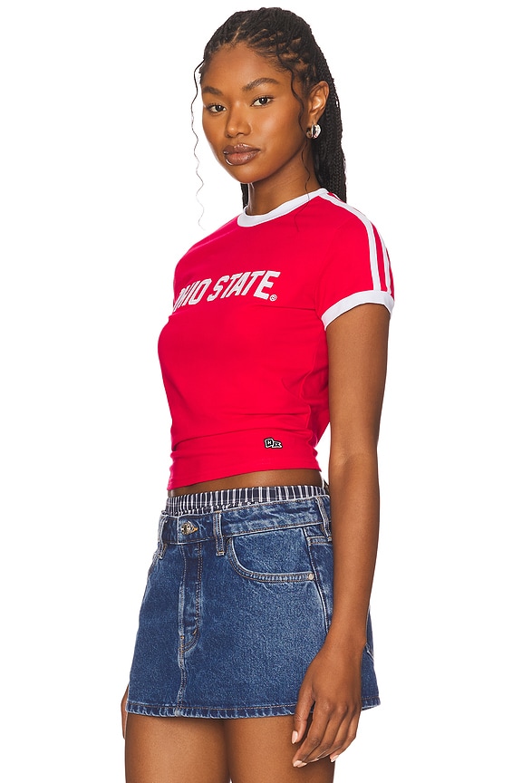 view 2 of 4 Ohio State Goalie Baby Tee in Red