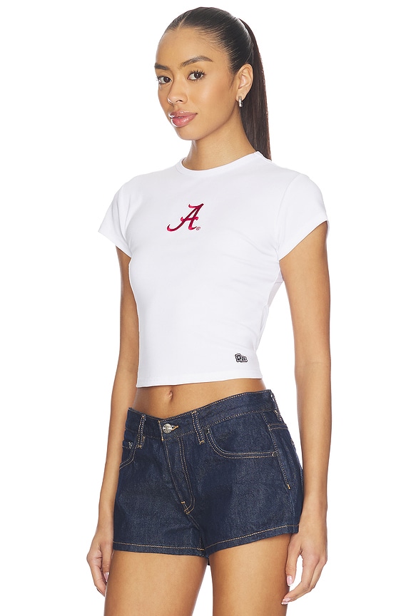 view 2 of 5 University Of Alabama Baby Tee in White