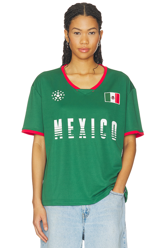 view 2 of 5 Mexico Soccer Jersey in HUNTER GREEN