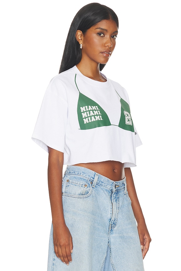 view 2 of 5 University Of Miami Track Top in White