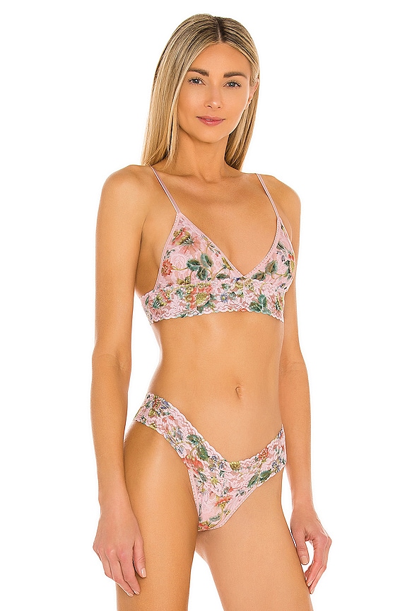 view 2 of 4 Padded Triangle Bralette in Pink Multi