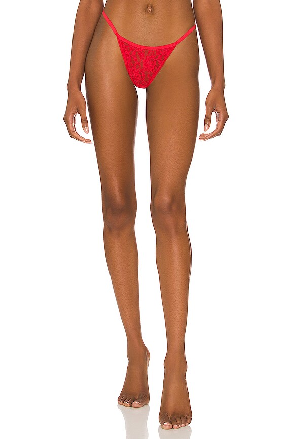 view 1 of 4 High Rise G String in Deep Sea Coral