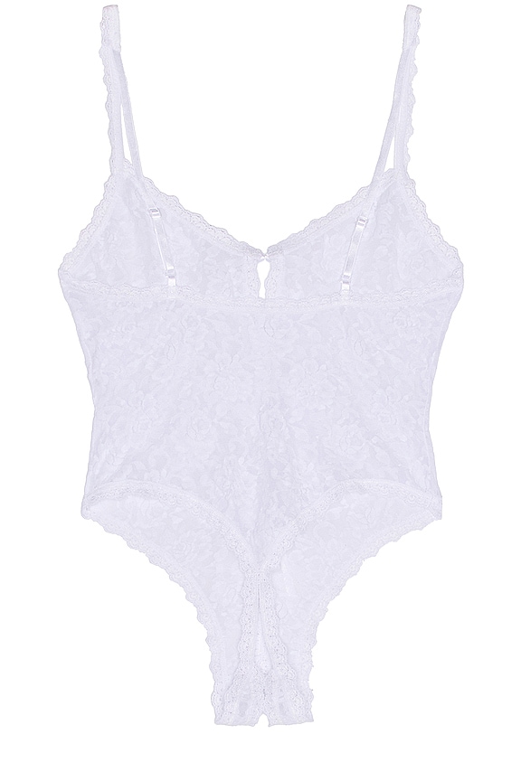 view 2 of 2 OPEN GUSSET KEYHOLE テディ in White