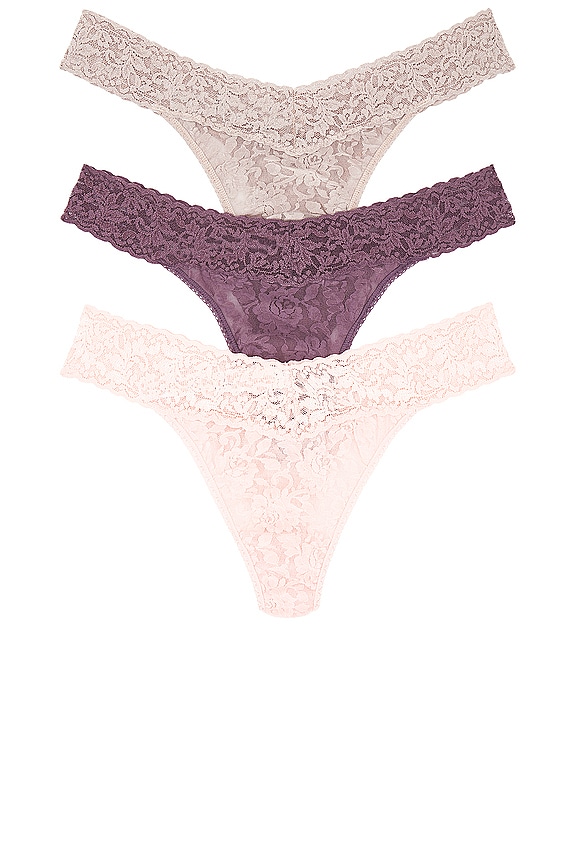 view 1 of 6 LOT DE STRINGS ORIGINAL in Taupe, Dusk, & Rosewater Pink