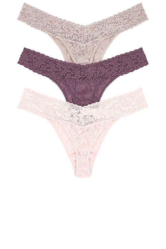 view 2 of 6 LOT DE STRINGS ORIGINAL in Taupe, Dusk, & Rosewater Pink