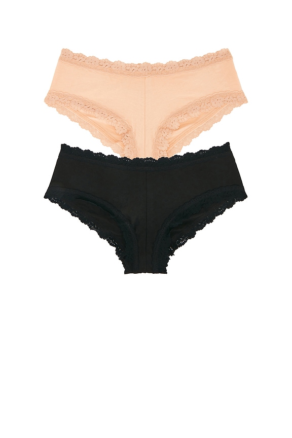 view 1 of 2 SHORTY in Black White & Chai