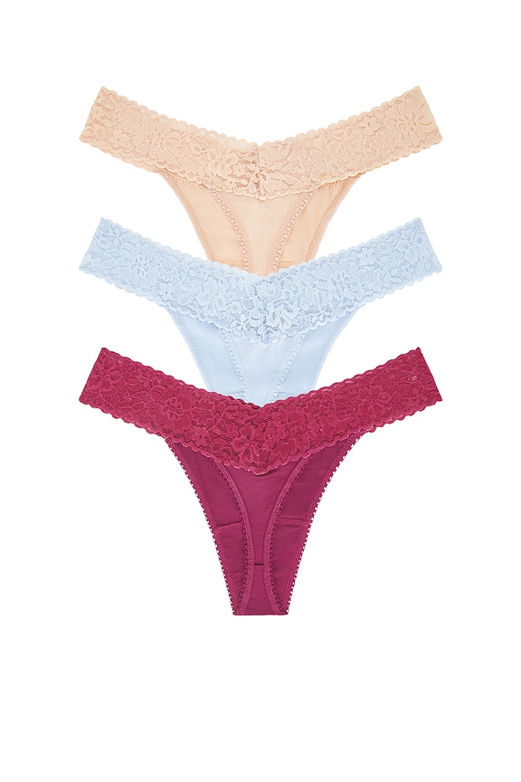 view 2 of 4 STRING in Pink Lemonade, Seaside Green & Serenity Blue