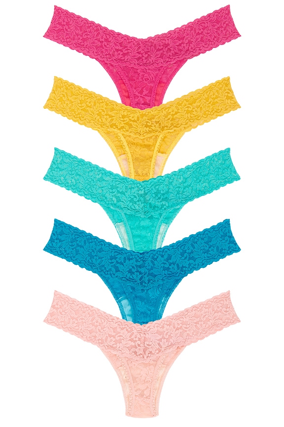 view 2 of 4 TANGA SIGNATURE LACE in Rosewater Pink, Naples, Ginger Shot, Seafoam Blue & Fiji Blue