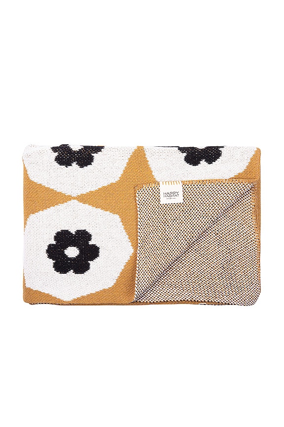 view 2 of 3 India Throw in Ochre