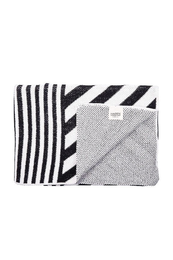 view 2 of 3 MIXED UP STRIPES スカーフ in Black