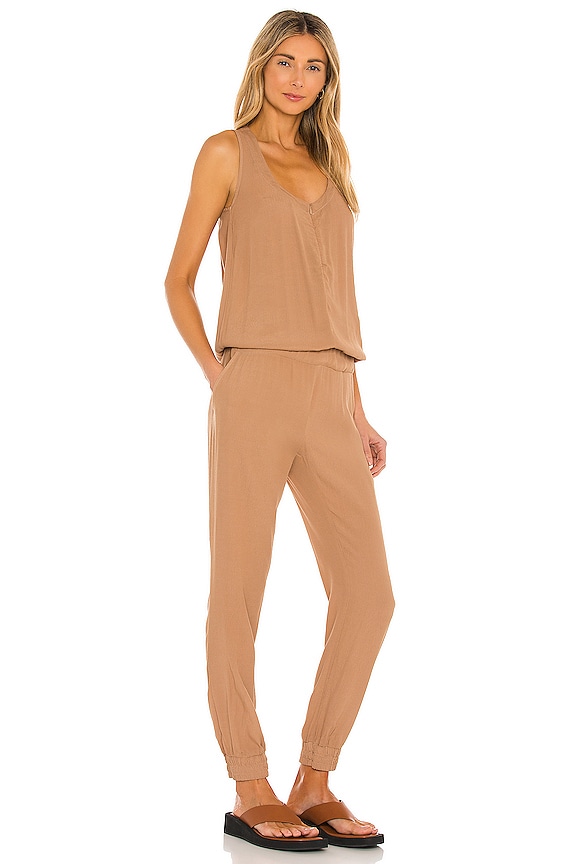 view 2 of 3 Crepe Jumpsuit in Latte