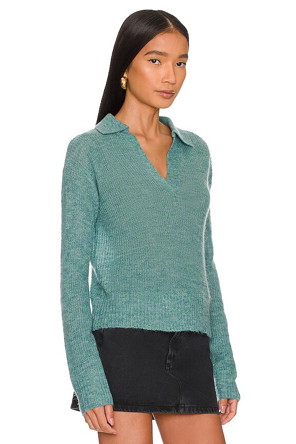 view 2 of 4 PULL POLO in Kale Green