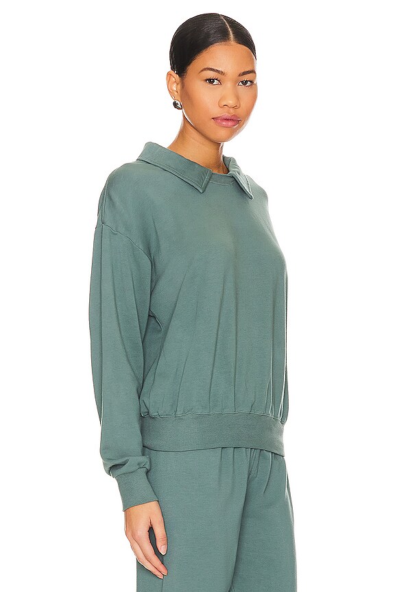 view 2 of 5 SWEAT COL BÉNITIER SUPIMA FLEECE in Cactus