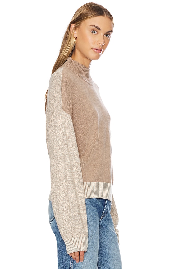 view 2 of 4 Organic Cashmere Funnel Sweater in Walnut
