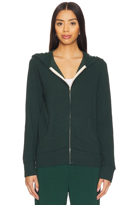 view 2 of 5 Zip Up Hoody in Evergreen