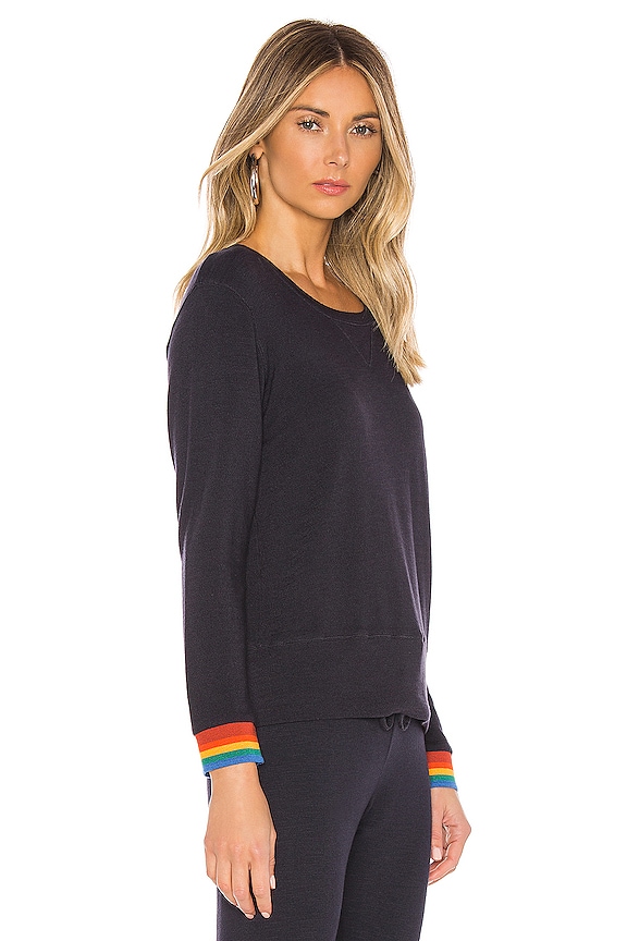 view 2 of 4 Rainbow Cuff Sweatshirt in Neptune