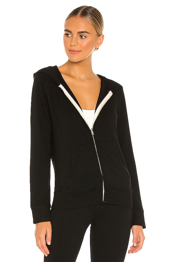 view 2 of 5 Supersoft Zip Up Hoodie in Black