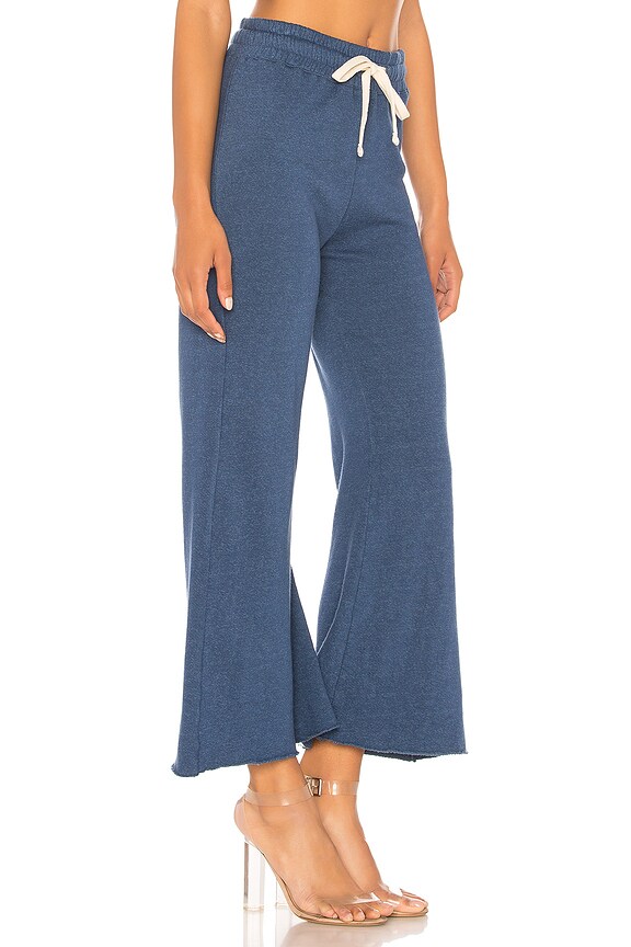 view 2 of 4 High Waisted Flare Sweatpants in Jean Blue