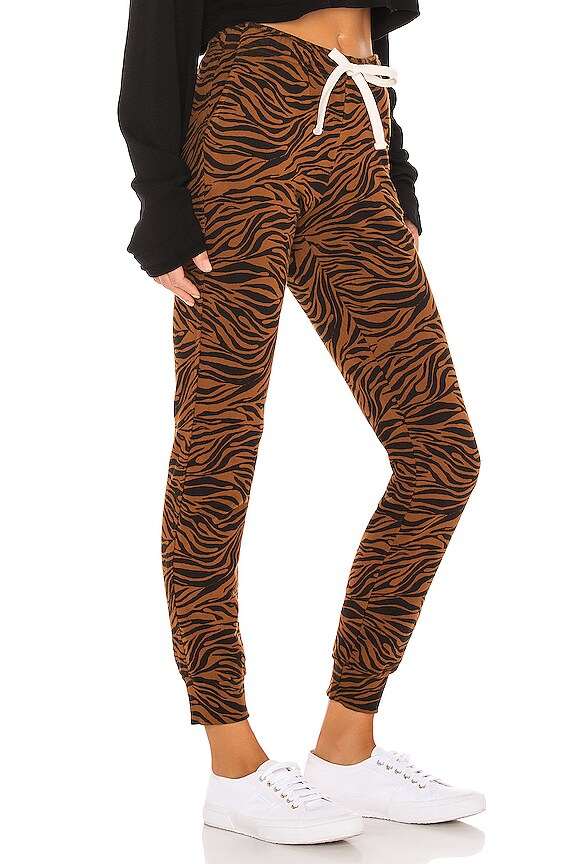 view 2 of 4 Zebra Girlfriend Sweats in Caramel