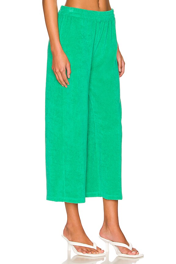 view 2 of 4 PANTALON SWEAT FLARE in Peacock Green