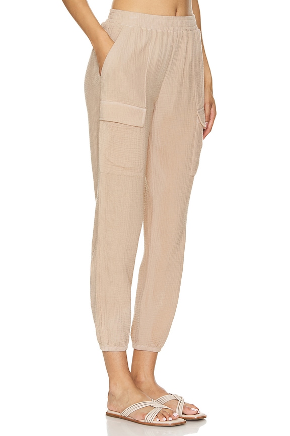 view 2 of 5 JOGGER AVEC POCHES GAUZE in Croissant