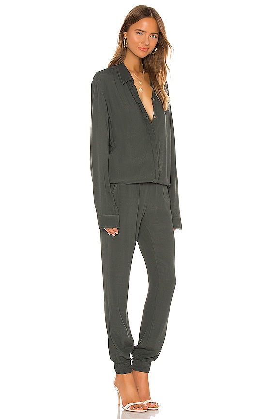 view 2 of 3 Crepe Long Sleeve Jumpsuit in Camo