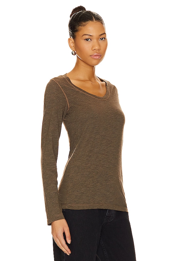 view 2 of 4 ТОП С КРУГЛОЙ ГОРЛОВИНОЙ in Stone Green