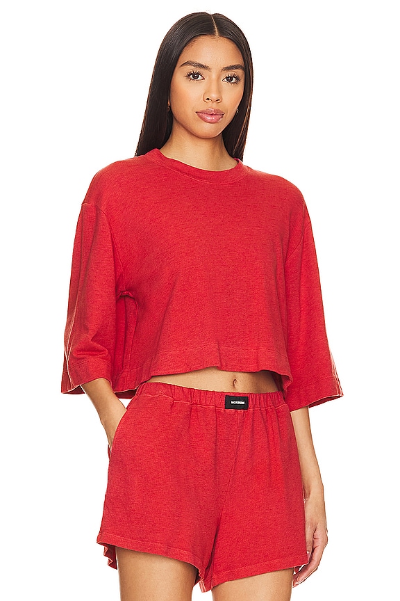 view 2 of 4 СВОБОДНАЯ МАЙКА FRENCH TERRY in Cherry