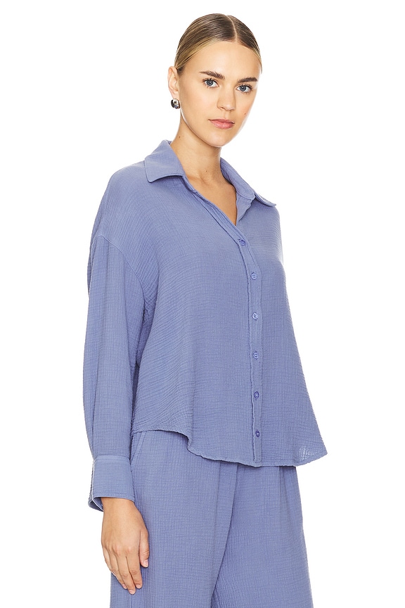 view 2 of 4 CAMISA GAUZE in Medium Blue