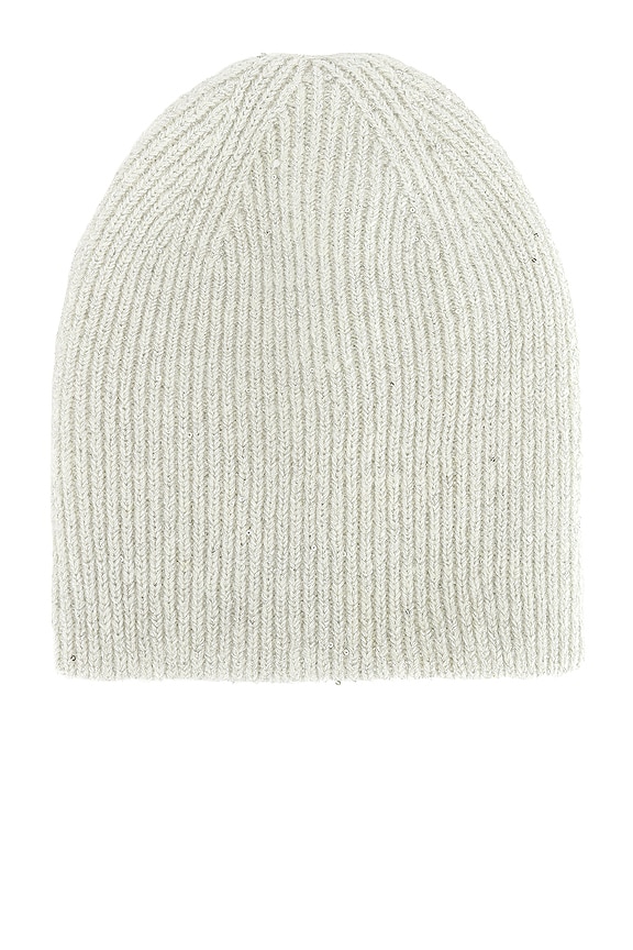 view 2 of 3 Sparkle Beanie in Winter white