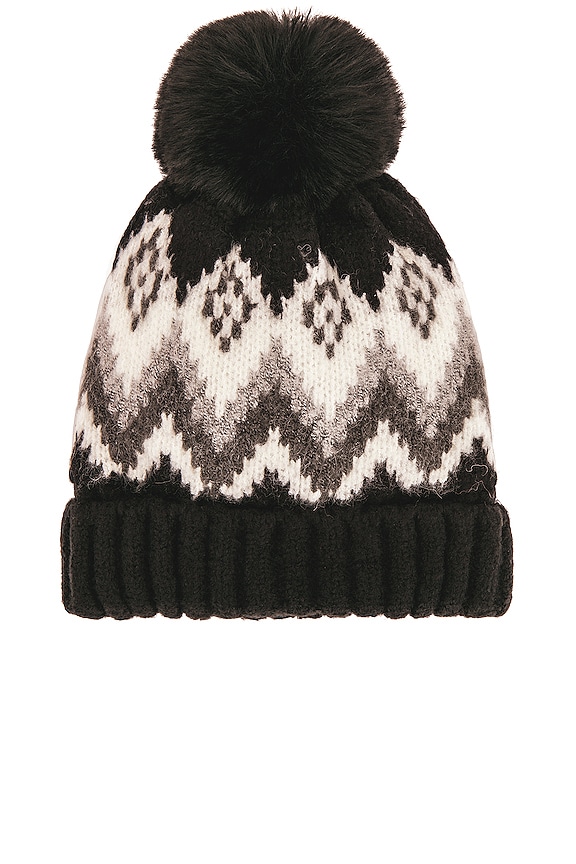 view 2 of 3 BONNET FAIR ISLE in Black