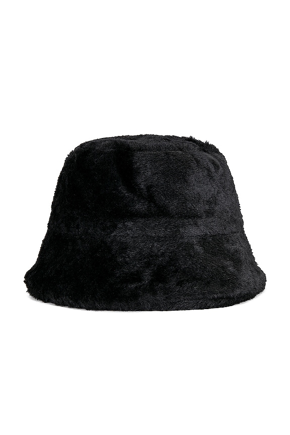 view 2 of 3 Faux Fur Bucket in Black