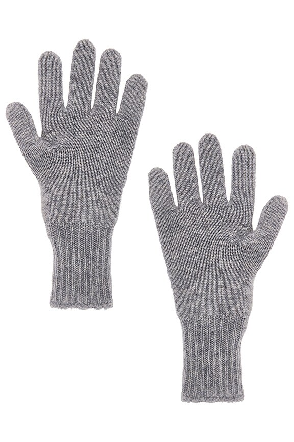 view 2 of 2 Cashmere Gloves in Steel Grey