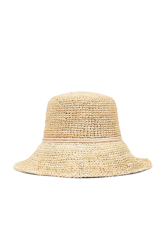 view 2 of 3 Betty Crochet Bucket Hat in Natural