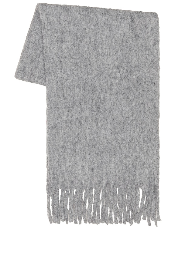view 2 of 3 Cozy Solid Scarf in Heather Grey