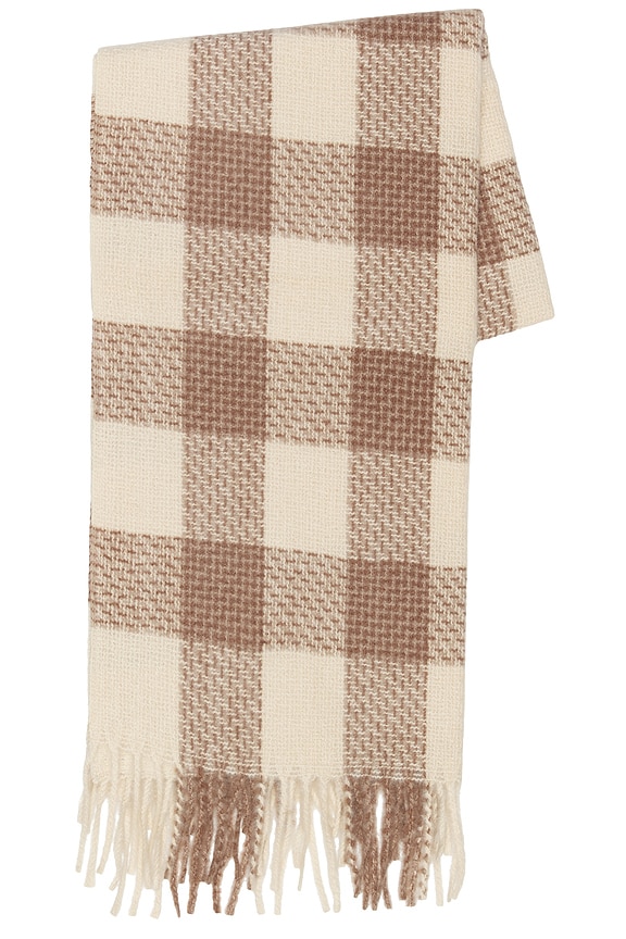 view 2 of 3 Foundry Check Scarf in Ivory Combo