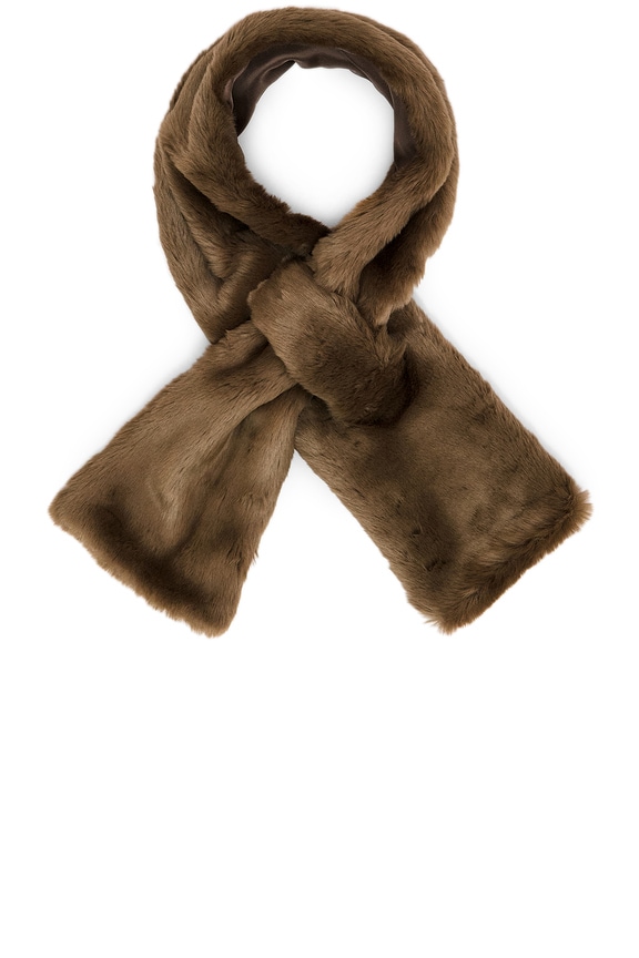 view 2 of 3 Faux Fur Pull Thru in Taupe