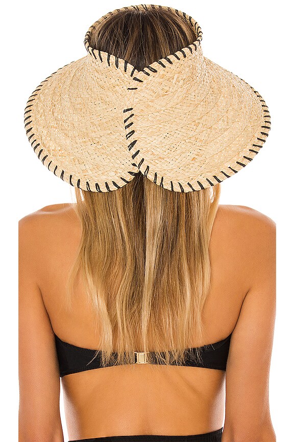 view 2 of 3 サンバイザー in Black Whipstitch